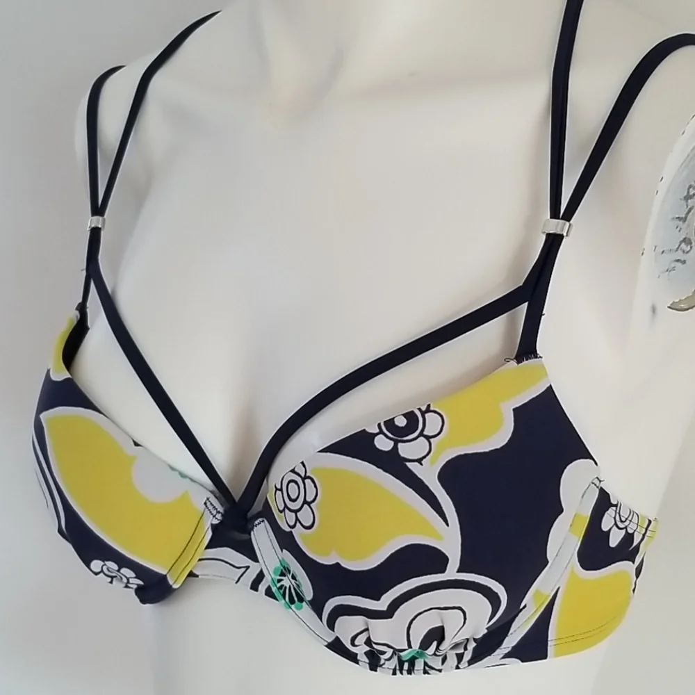 Aerie Bridget Floral Straps Pushup Bikini Bra